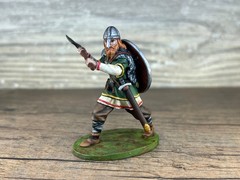 Hand-Painted Viking Figurine, Resin Miniature, Norse Warrior Statue 60mm