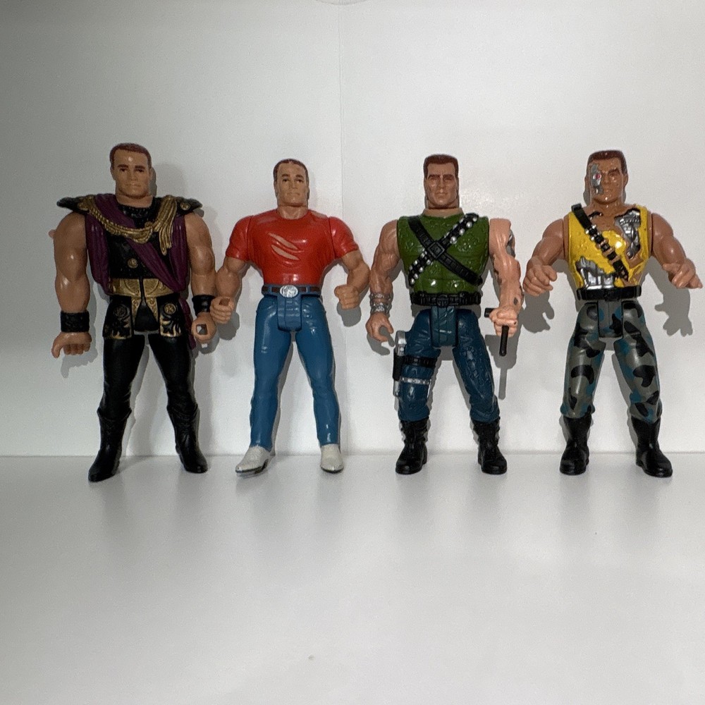 Lot of 4 Terminator Arnold Schwarzenegger Action Figures Set