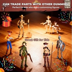 Western Cowboy t13 Action Figure｜Assembly Completed｜ 3D Printed Dummy 13 for …