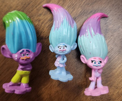 DreamWorks Trolls Mini Figures Lot of 9 Cake Toppers Toys Poppy Branch Cloud Guy