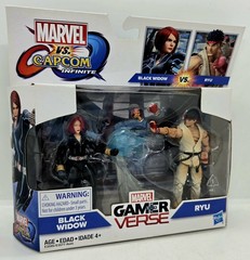 New! Marvel vs. Capcom Black Widow vs. Ryu 2 Pack Action Figure Street Fighter🔥