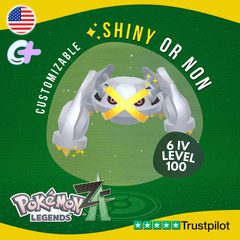 Metagross Shiny or Non ✨6 IV Pokémon Legends Z-A Competitive Customizable ZA Z A
