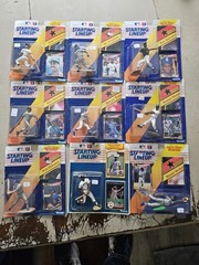 Lot of 9 Starting Lineup Baseball Collectibles with Cards