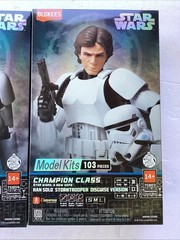 Blokees Star Wars Champion Class Luke Skywalker Han Model Kit Figs Lot Of Two