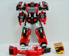 Metal Cardbot S FLAMENOVA Transformer Robot Fire Car Korean Toy