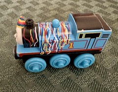 Thomas & Friends Birthday Party Wooden Train Engine Toy 2012