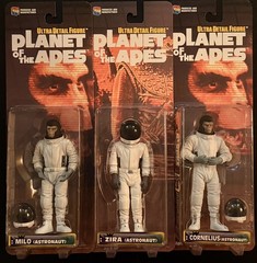 Medicom Escape from the Planet of the Apes Lot Zira Cornelius Milo Astronauts