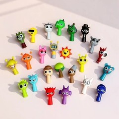 24PCS Sprunki Mini Action Figures Set Cartoon Movie Wenda Dolls Kids Toy Gift