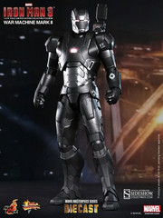 Sealed Hot Toys 1/6 Iron Man 3 Diecast Series WAR MACHINE Mark II MMS 198-D03