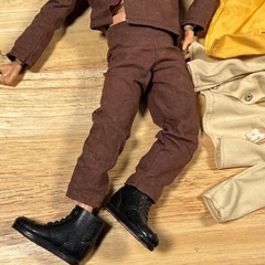 Vintage 1964 Hasbro GI Joe Figure 12″ Adventure Team Flock Red Hair Clothing Lot