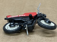 Spider-Man Motorcycle Bike Die cast Metal Buddy L Spider Bike Toy RARE 1980s