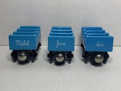 Thomas the Train & Friends Wooden Railway Ada, Jane, Mabel 1997 RARE HTF