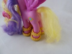 My Little Pony Princess Cadance in pretty yellow shoes. 6″ Tall Hot pink