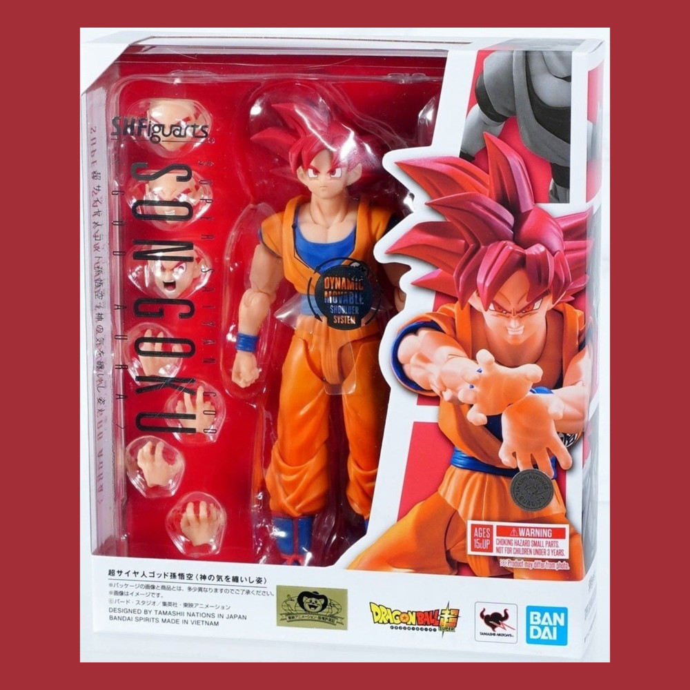 S.H.Figuarts Super Saiyan God Son Goku (God Aura) Dragon Ball Super Japan NEW