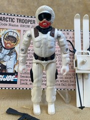 1983 GI Joe SNOW JOB – Great Figure w/ File Card – Bright White – 100% Complete
