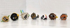 Lot of 7 Angry Birds Star Wars Telepods – Yoda, Grievous, Padme, Luke & More!