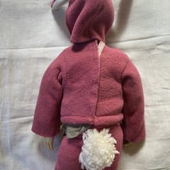 Vintage Pee Wee Herman Pull String Talking Doll 18″ Voice Distorted w/Bunny Suit