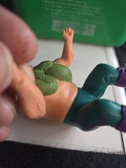 1987 WWF LJN Jake The Snake Roberts Thumb Wrestler Wrestling Figure used wear