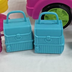 Shopkins GLITZI Ice Cream Truck Food Fair Moose Toys 56112 some accessories