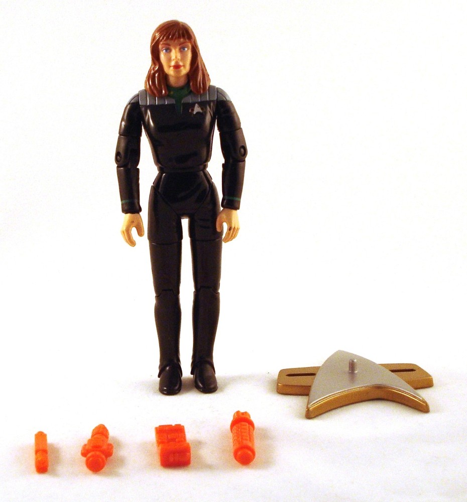 1996 Playmates Star Trek First Contact 6″ DR BEVERLY CRUSHER Figure 100% Complet