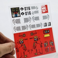 ABS Casting Head Vacuum Metalizing Armor sticker Upgrade Kit For SS86 Megatank