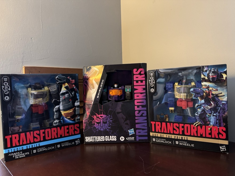 Shattered Glass Grimlock, Studio Series 86 Grimlock, G2 Blue Grimlock Brand New