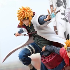 Naruto Jiraiya Minato Naruto Master Apprentice Anime PVC Figure Collectible 40cm