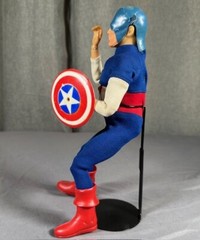 Captain Action By Ideal Vintage Captain America Uniform With Accessories