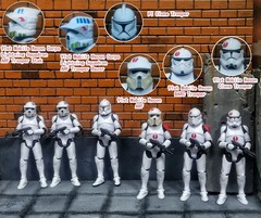 3.75 Inch Clone Trooper 1/18 501st 104th Wolffepack 212th Cody Action