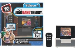 Big Bang Theory Tiny TV Classics Real Working TV And Remote Arcade Toys NIB
