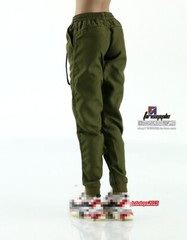 1/6 Green Casual Slim Pants Trousers Clothes Fit 12” Female Action Figure Body