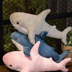 1pc.45/60cm Cute Colorful Shark Plush Toy Soft Stuffed Speelgoed Animal