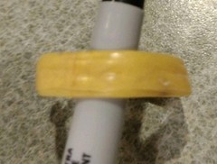 1960’s-70’s Marx Johnny West Geronimo Yellow Headband Stained all around #1