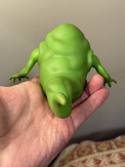 Vintage 1984 The Real Ghostbusters Slimer Green Ghost Action Figure