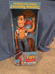 Poseable Pull-string Talking Woody. First Edition. Never Opened.