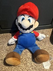 Super Mario 24 In Plush With Hidden Pocket