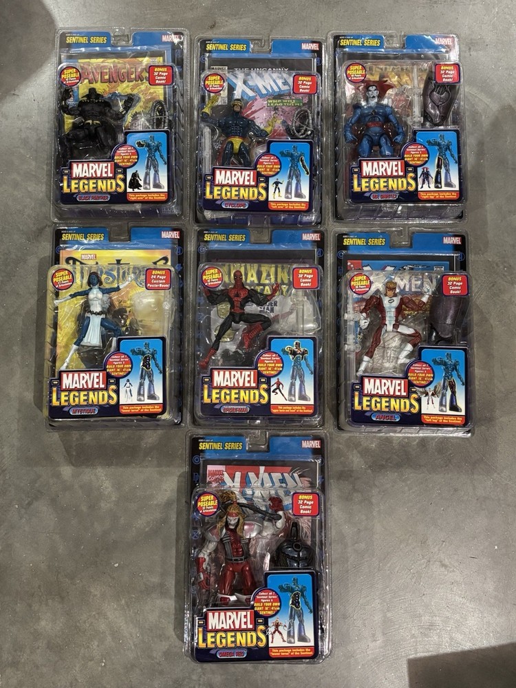 MARVEL LEGENDS TOY BIZ BAF SENTINEL SERIES FULL COMPLETE SET OF 7 NEW 2005