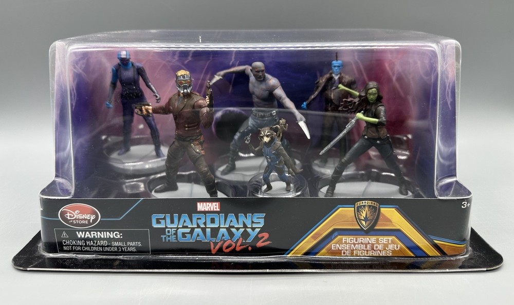 Disney Store Marvel Guardians of the Galaxy Vol 2 Six Figurine Set