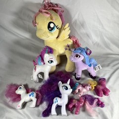 My Little Pony Mixed Lot of Plastic And Plush Figures Of Various Sizes MLP