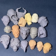 Marvel Legends DC Comics 3D Printed Heads Lot Bundle Customizable Heads BAF