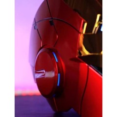 2024 Iron Man MK5 1:1 Helmet Wearable Voice-control Mask Cosplay Golden AUTOKING