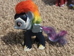 My Little Pony G4 brushable 3” figures Mane-iac Mayhem Power Ponies Lot of 8 mlp