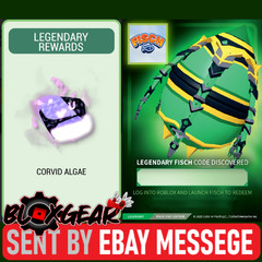 Fisch Corvid Algae Code Legendary DLC Toy Code Sent Fast Via Ebay Msg