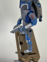 Star Wars Clone Wars mandalorian Warrior Jetpack Stand Blaster From Battlepack