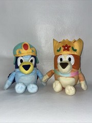 Bluey Friends Queen Bingo & Princess Bluey Plushes 2018 Christmas Birthday Gift