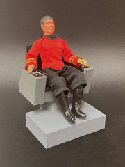 CUSTOM STAR TREK MEGO CAPTAIN CHAIR for 8″ FIGURE 1/9 SCALE MEGO SWIVEL (P19)