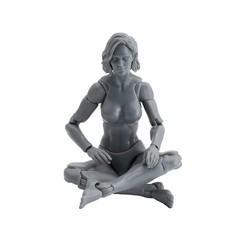Shady Gray 1:12 EPIC HACKS Blank Female Action Figure 6″ Boss Fight