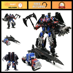 Transforming Robot Action Figure Set 2-in-1 Deformation Toy 7.9″ with Accessorie