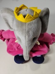 Babar CELESTE 15″ Plush Toy Elephant Queen By Gund 1989 Vintage