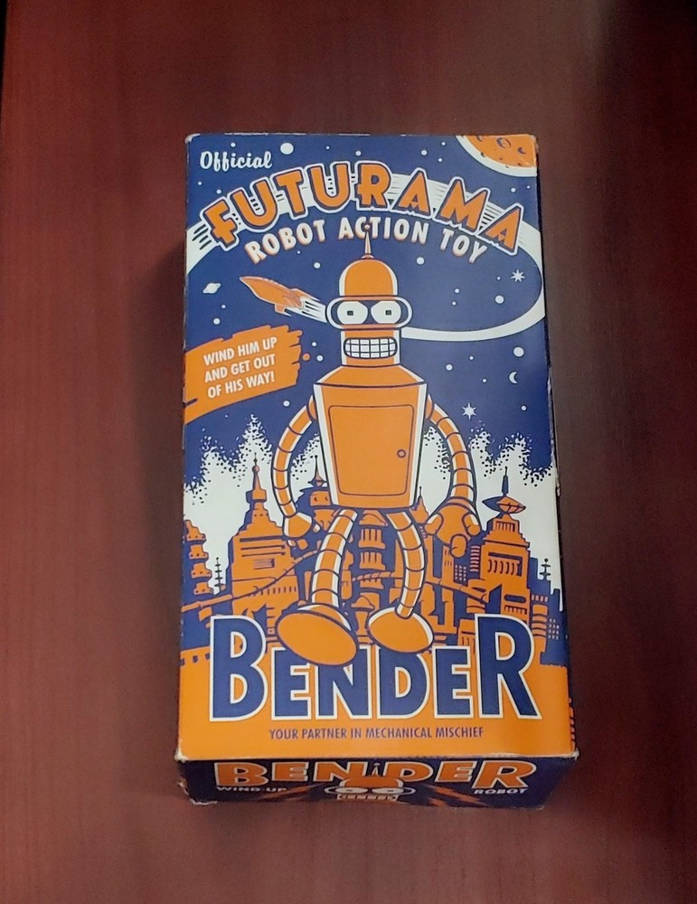 Futurama Wind-Up Bender Robot Action Toy 2000